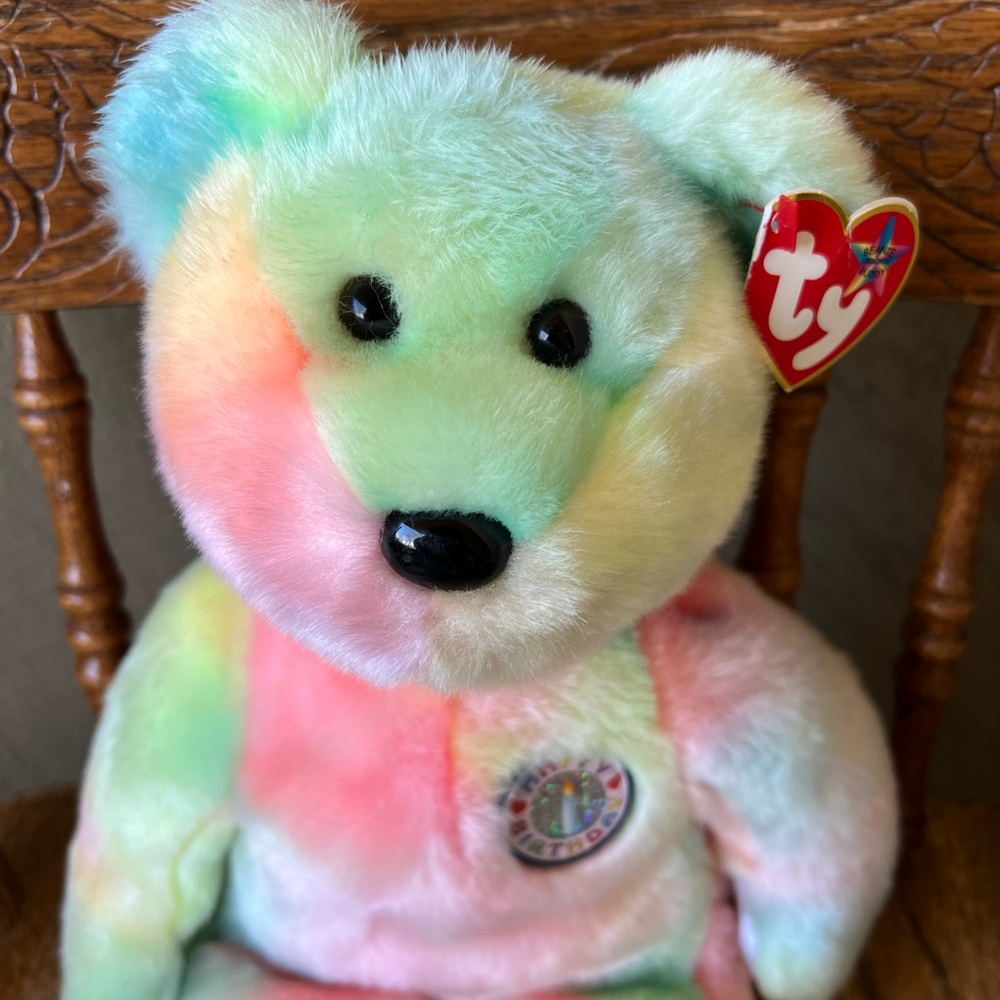 B.B. Bear Birthday Beanie Baby